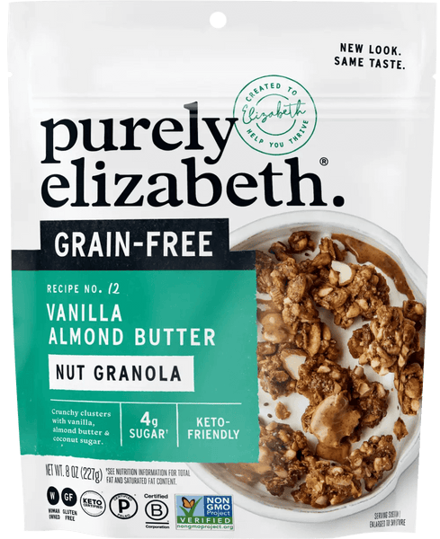 Purely Elizabeth Vanilla Almond Butter Mct Grain Free Granola