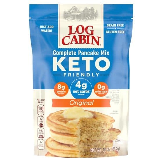 Log Cabin Pancake Mix, Complete, Keto Friendly, Original
