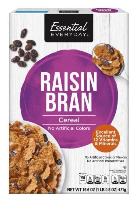 Essential Everyday Cereal, Raisin Bran