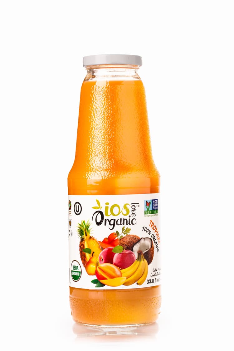Ios Love Organic 100% Organic Tropical Fruit & Vegetable Juice