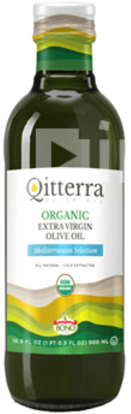 Qitterra Olive Oil, Organic, Extra Virgin, Mediterranean Selection