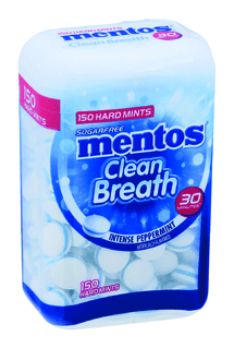 Mentos Clean Breath Intense Peppermint Hard Mints