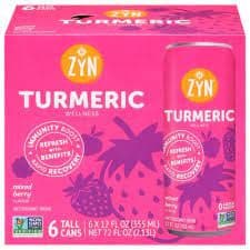 Zyn, Antioxidant Drink, Mixed Berry Flavor, Turmeric Wellness