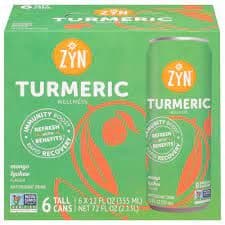 Zyn, Antioxidant Drink, Turmeric Wellness, Mango Lychee Flavor