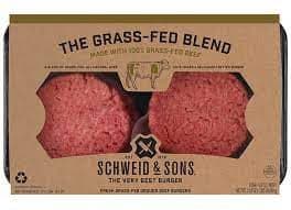 Schweid & Sons Ground Beef Burgers, 75%/25%, The Grass Fed Blend