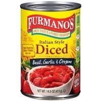 Furmanos Diced Tomatoes, Italian Style With Basil, Garlic & Oregano