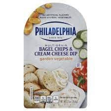 Philadelphia Bagel Chips W/Garden Vegetable Cream Cheese