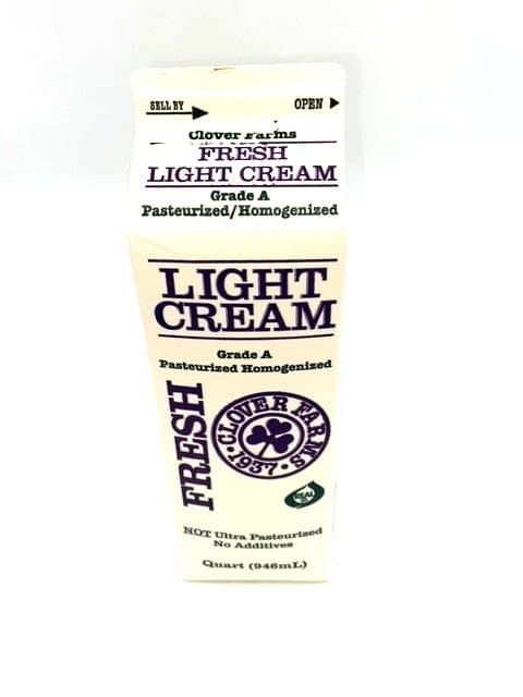 Clover Farms Quart Fresh Light Cream