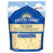 Crystal Farms Cheese, Thick Cut, Pizzeria
