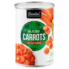 Essential Everyday No Salt Added Sliced Carrots