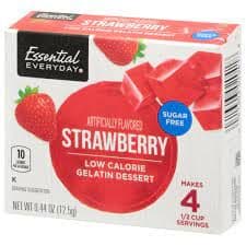 Essential Everyday Sugar Free Strawberry Gelatin Dessert