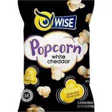Wise Popcorn, Air Popped, Whole Grain, White Cheddar