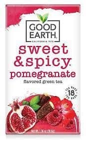 Good Earth Pomegranate Burst Green Tea