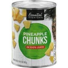 Essential Everyday Pineapple Chunks In 100% Juice