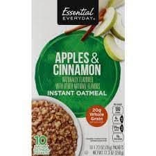 Essential Everyday Apples & Cinnamon Instant Oatmeal