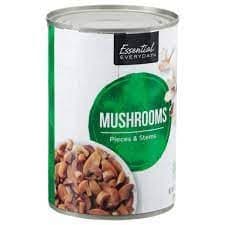 Essential Everyday Mushrooms, Pieces & Stems