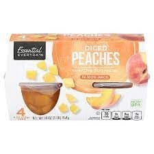 Essential Everyday Peach Cups In Juice