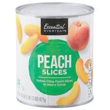 Essential Everyday Peaches Sliced In Heavy Syrup