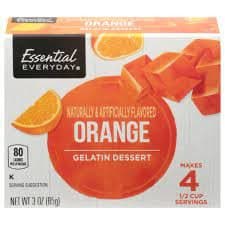 Essential Everyday Orange Gelatin Dessert