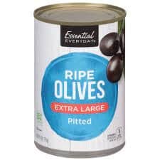 Essential Everyday Pitted Extra Large Ripe Olives