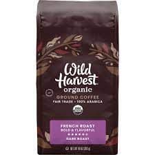 Wild Harvest Coffee, Ground, Dark Roast, French Dark Roast