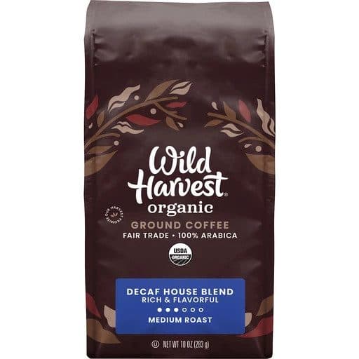 Wild Harvest Coffee, Ground, Medium Roast, House Blend, Decaf