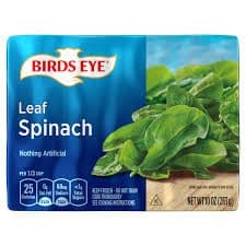 Birds Eye Leaf Spinach