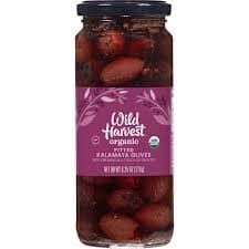 Wild Harvest Olives, Kalamata, Organic, Pitted
