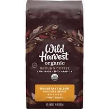 Wild Harvest Coffee, Ground, Light Roast, Breakfast Blend