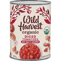 Wild Harvest Tomatoes, No Salt Added, Organic, Diced