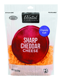 Essential Everyday Sharp Cheddar Cheese, Classic Cut