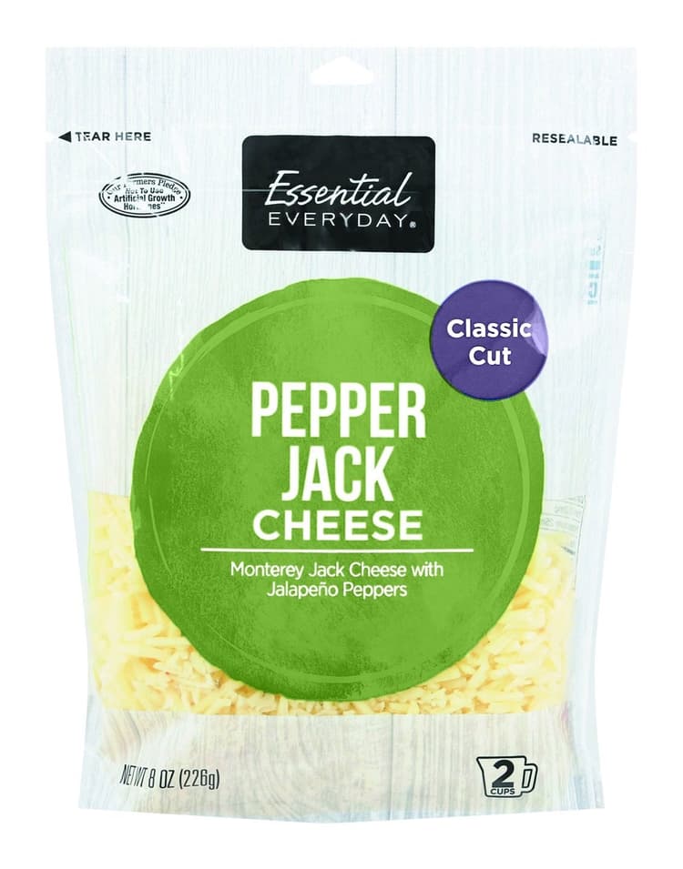 Essential Everyday Pepper Jack Shredded Cheese
