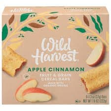Wild Harvest Cereal Bar, Apple Cinnamon Fruit & Grain
