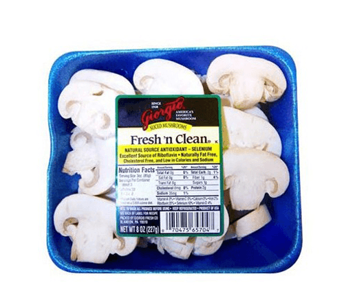 South Mill Mushrooms, Sliced