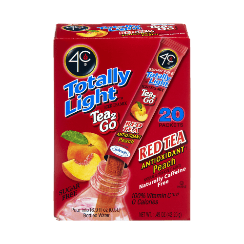  Totally Light Sticks Red Tea Antioxidant Peach