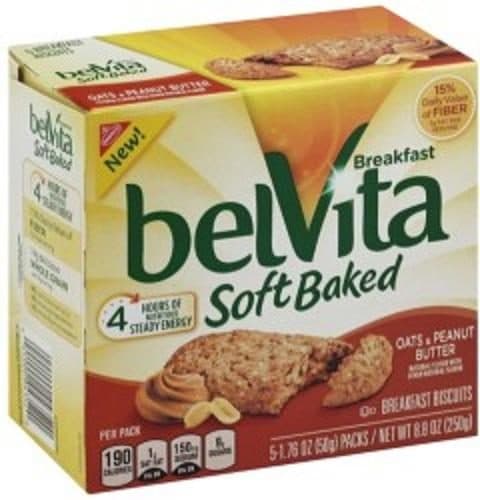 Belvita Breakfast Cookie Soft Golden Oat & Peanut Butter