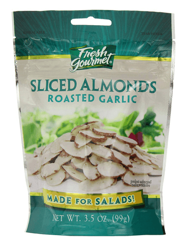 Fresh Gourmet Toppings Roasted Garlic Almonds