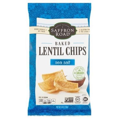 Saffron Road Sea Salt Lentil Chips