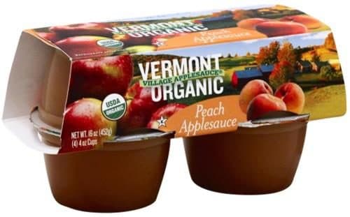 Vermont Village Cannery Organic Peach Applesauce