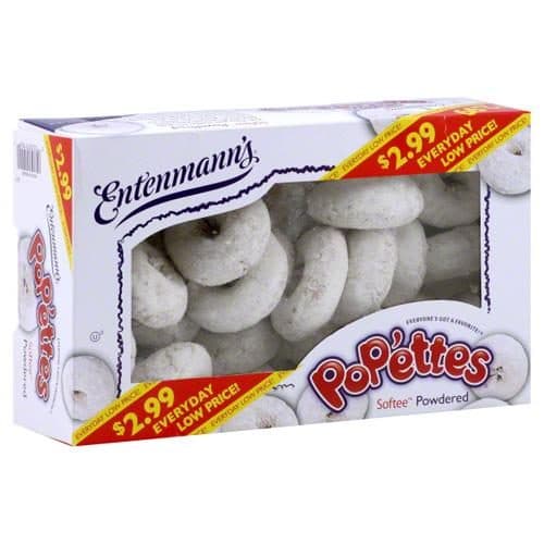 Entenmann'S Pop'Ems Powdered Donuts