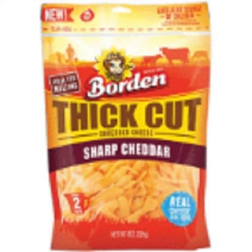Borden Thick Cut Shredded Sharp Cheddar Cheese