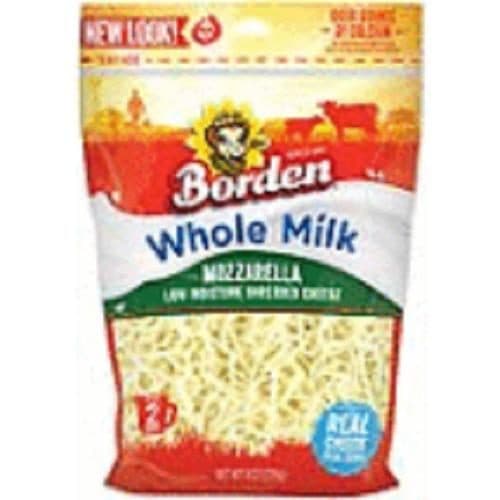 Borden Shredded Whole Milk  Mozzarella Cheese