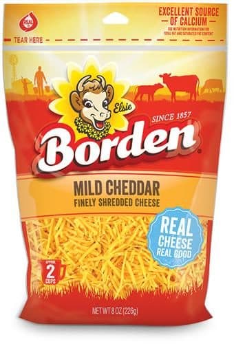 Borden Shredded Mild Cheddar Cheese