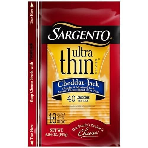Sargento Ultra Thin Cheddar Jack