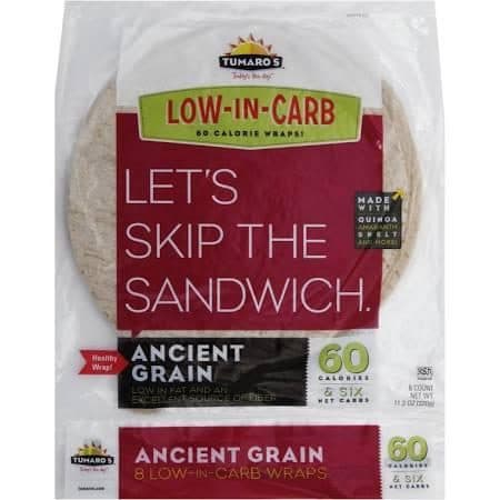 Tumaro'S Carb Wise Wraps Ancient Grain