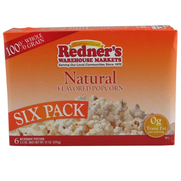 Redner'S Natural Microwave Popcorn