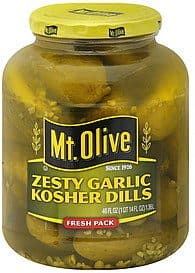 Mt Olive, Pickles, Zesty Garlic, Kosher Dills