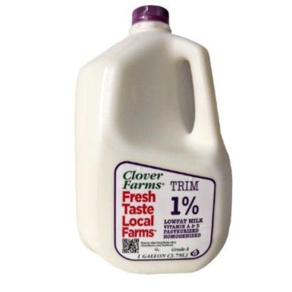 Clover Farms Gallon 1% Trim Milk