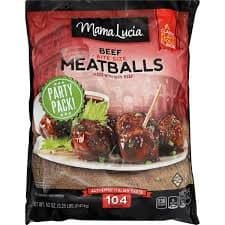 Mama Lucia Meatballs Beef Bite Size Fully Cooked