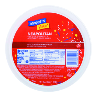 Shoppers  Value  Ice Cream Neapolitan